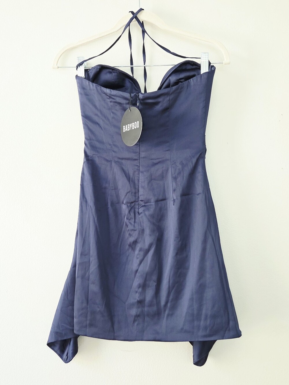 Babyboo Cartia Mini Dress Navy Cartia Size XS - Picture 6 of 7